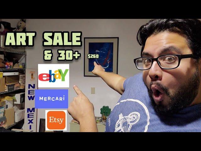 Selling ART and Everyday Things on eBay Mercari etsy & Depop