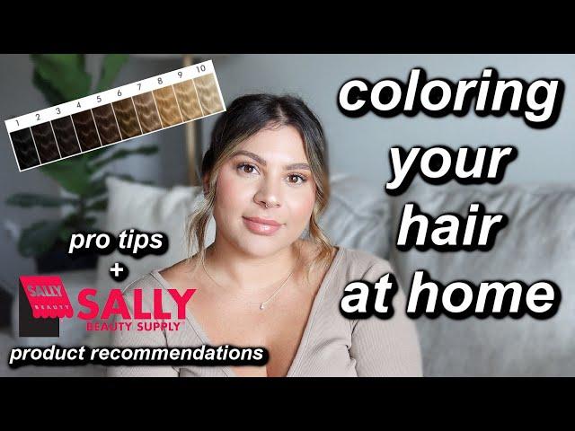 HOW TO DYE YOUR HAIR AT HOME LIKE A PRO WITH SALLY'S PRODUCTS | HAIRDRESSER TIPS & RECOMMENDATIONS