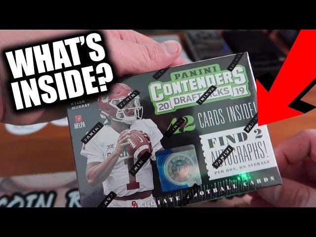 2019 PANINI AUTOGRAPH FOOTBALL CARD BOX BREAK!! PANINI CONTENDERS CARDS