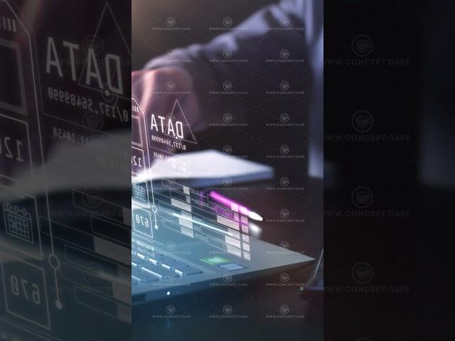 Data analysis and virtual projection of animated infographics.