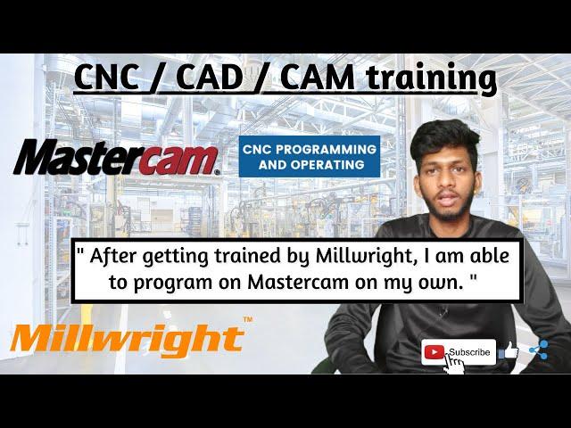 Mastercam training feedback - Mr.Jagdeesh - Millwright CNC CAD CAM training center