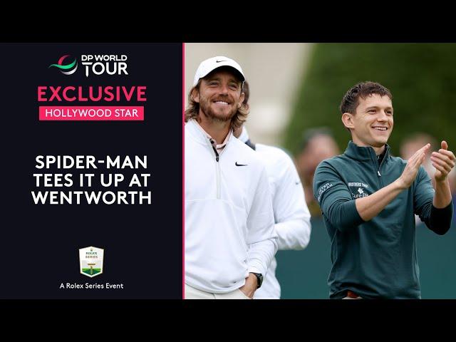 Tom Holland Plays Golf with Tommy Fleetwood | 2024 BMW PGA Championship