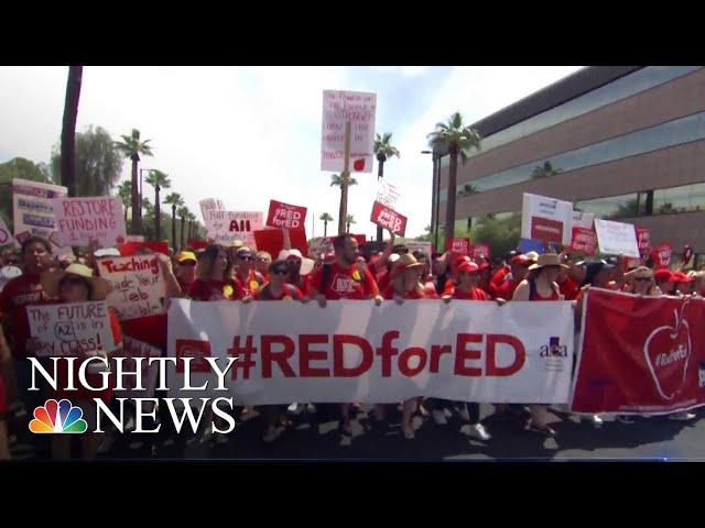 Thousands Of Arizona Teachers Protest For Better Education Funding | NBC Nightly News