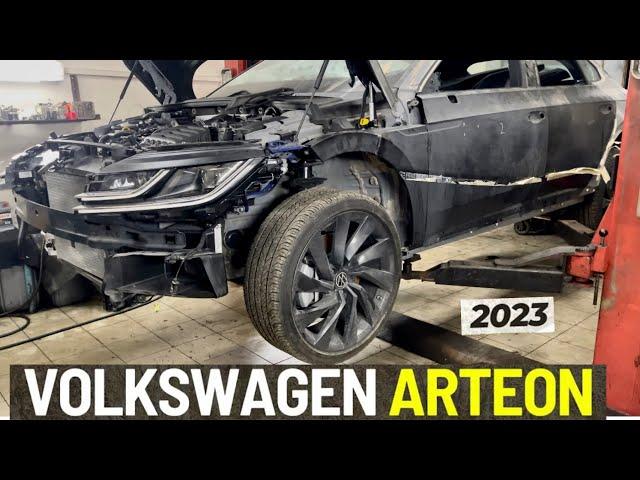 Volkswagen Arteon R-Line 2023г из Америки с убитым кузовом и мотором и с пробегом 3600m