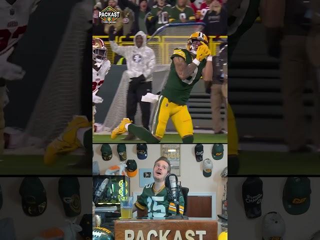 Tom Grossi Reacts to Christian Watson dropping a wide open Touchdown vs 49ers #nfl #packers