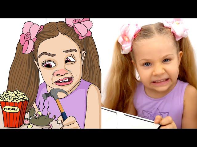 Diana Roma and sweetest stories - funny cartoon drawing meme 