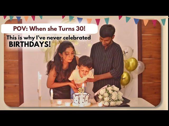 தமிழில்: When She Turns 30!🩷| 30 Weird Facts about me! Self Gifting + DIY Decoration + Party DIML