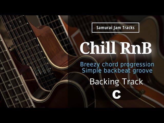 Chill RnB Groove Guitar Backing Track in C major