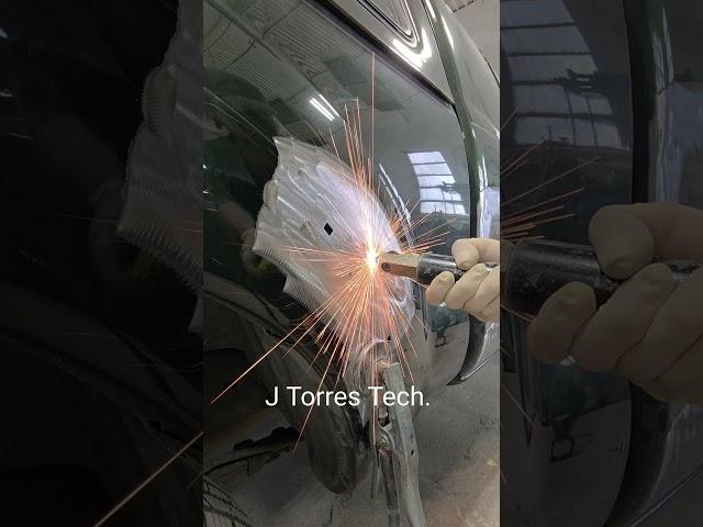 J Torres Tech || Dent puller easy process No-Holes || Como sacar golpes de carro facil proceso