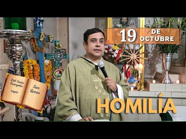 EVANGELIO DE HOY sábado 19 de octubre del 2024 - Padre Arturo Cornejo