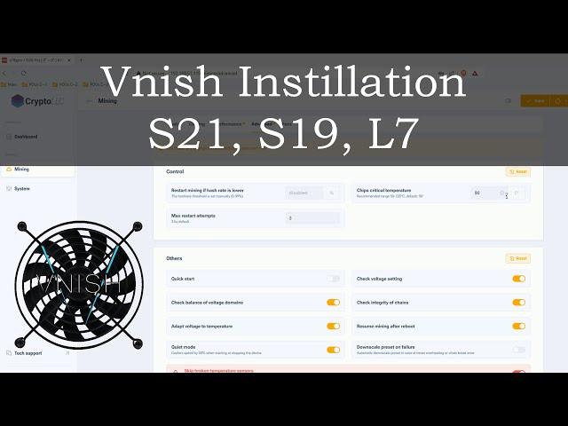 Vnish Instillation - Mastering S21, S19, L7 Bitcoin Miners