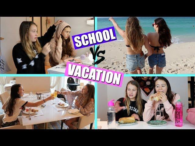 SCHOOL MORNING ROUTINE vs VACATION MORNING ROUTINE!