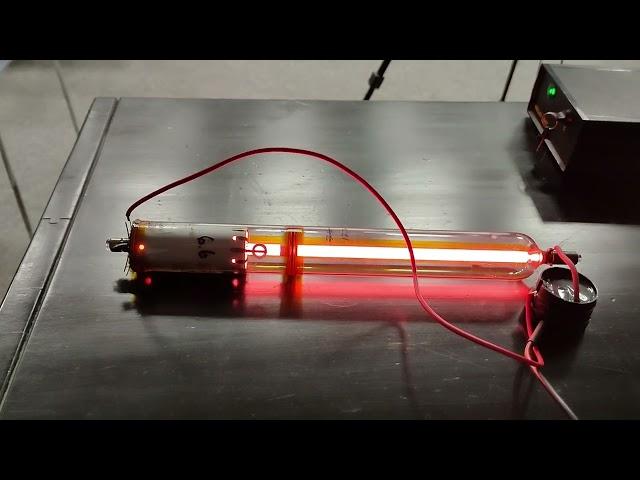 He-Ne laser demonstration