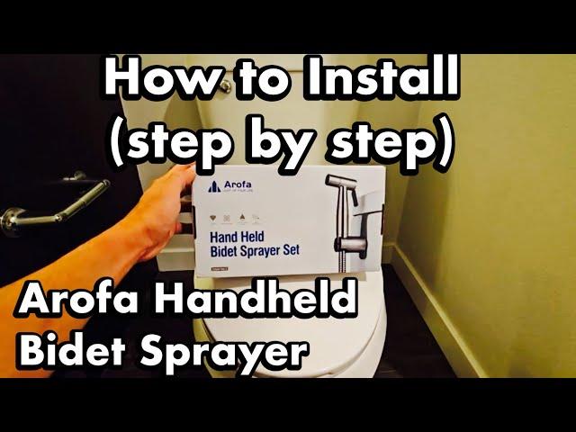 Arofa Handheld Bidet Sprayer for Toilet: How to Install (step by step)