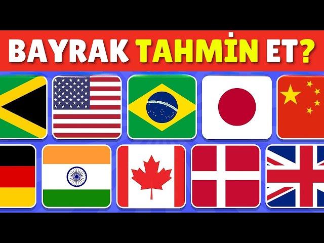 Bayrak Tahmin Et | Ülkelerin Bayrağını Tahmin Et! | Bayrak Quiz