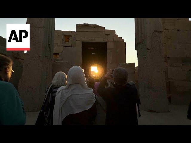 Winter solstice: Sun aligns with ancient Luxor temple in Egypt