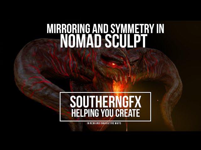 Nomad Sculpting App - Symmetry and mirroring.