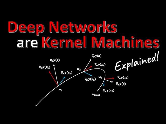 Deep Networks Are Kernel Machines (Paper Explained)