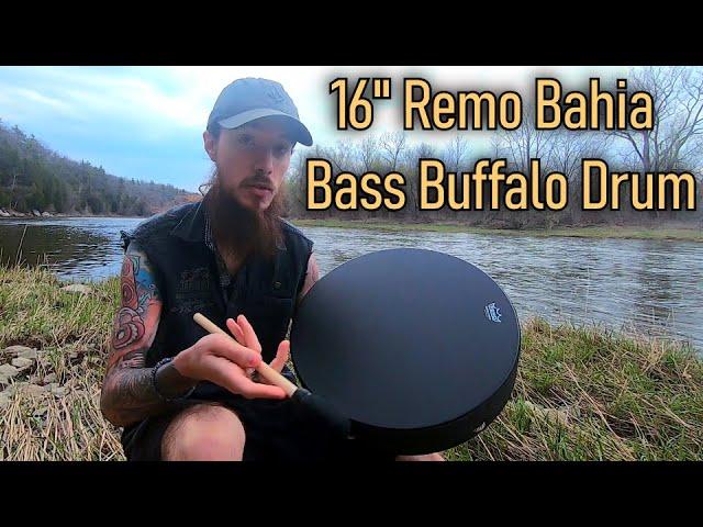 16" Remo Buffalo Drum Review: Bahia Black Earth Edition