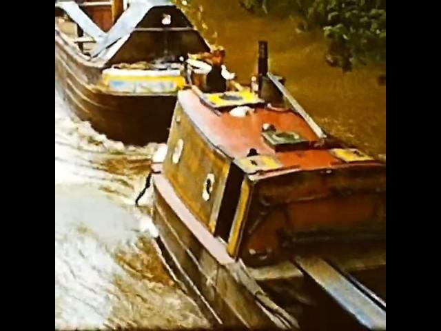 Narrowboats In The 1950s   #8mmfilm #narrowboats #houseboats #cinefilm #1950s #homemovie #vintage