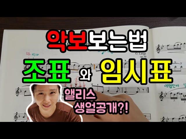 [악보보는법]조표&임시표, 생얼 공개 하고 확실히 알려 드리는 악보 보는법! | 앨리스