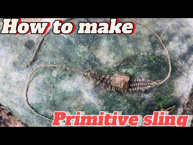 How To Make  Survival SLING Alone In Forest | A weapon used for hunting in history