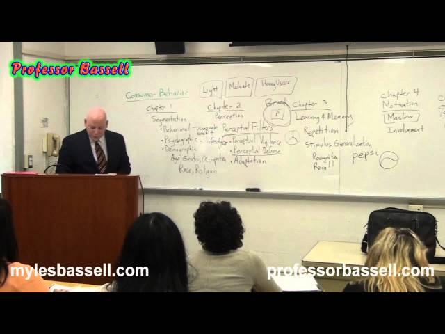 Consumer Behavior Review - Professor Myles Bassell