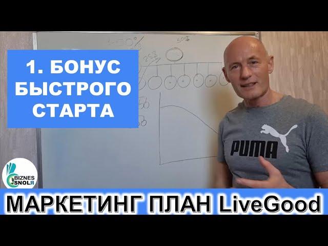 LiveGood - Маркетинг план. 1 - Бонус Быстрого Старта.  Николай Лобанов