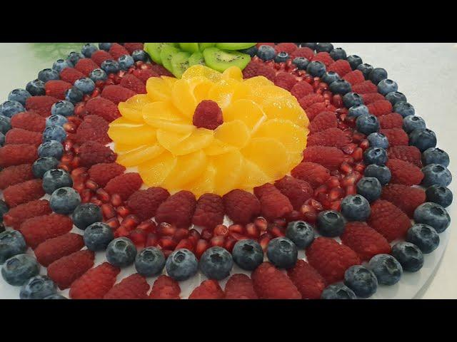 Pllate me fruta dekorume per festa 