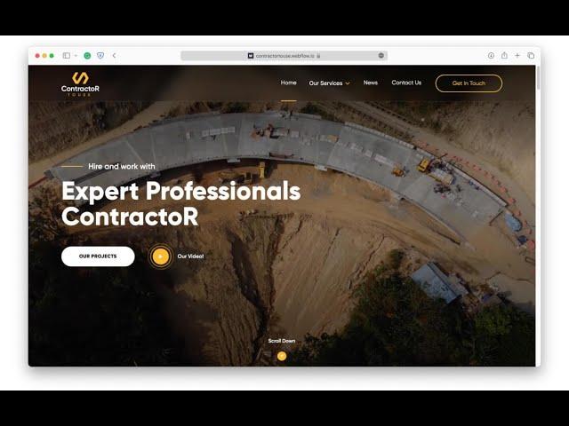 ContractoR - Construction Webflow Website Template