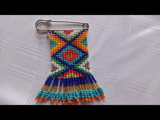 Part 1of3 Isipelede - Beaded safety pin tutorial