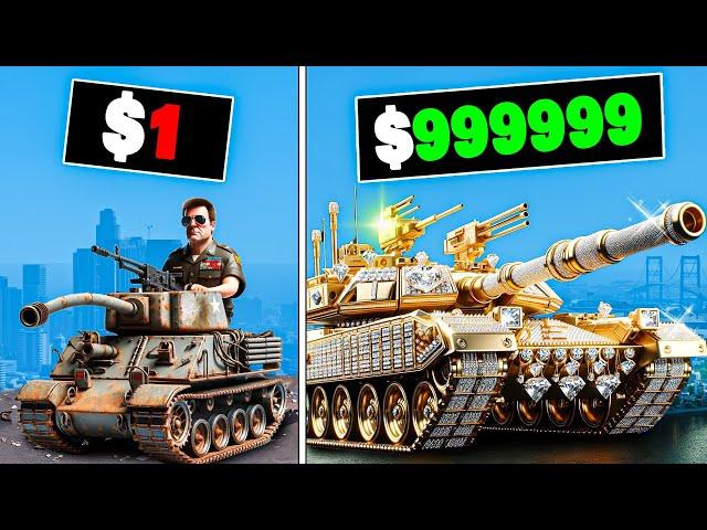 $1 to $1,000,000 Army Tank in GTA 5