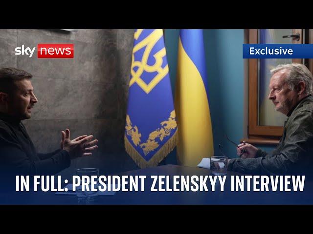 In Full: Exclusive interview with President Zelenskyy talking Putin, NATO and Trump