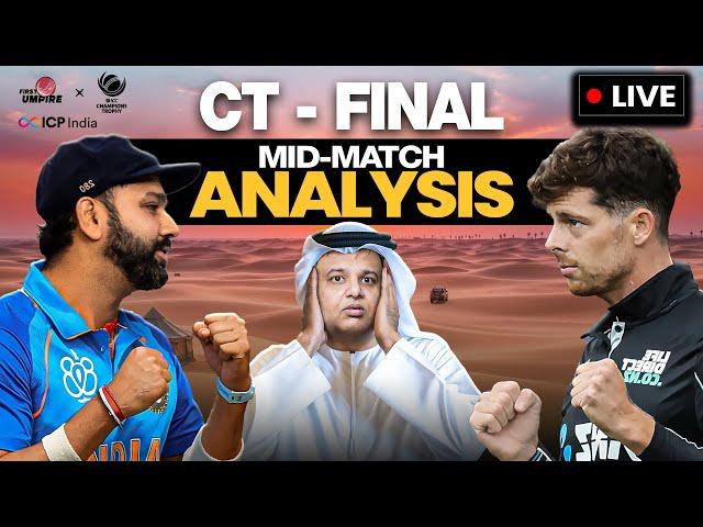 India vs New Zealand Final CT 2025 | LIVE  Mid-Match Analysis | Rohit vs Santner