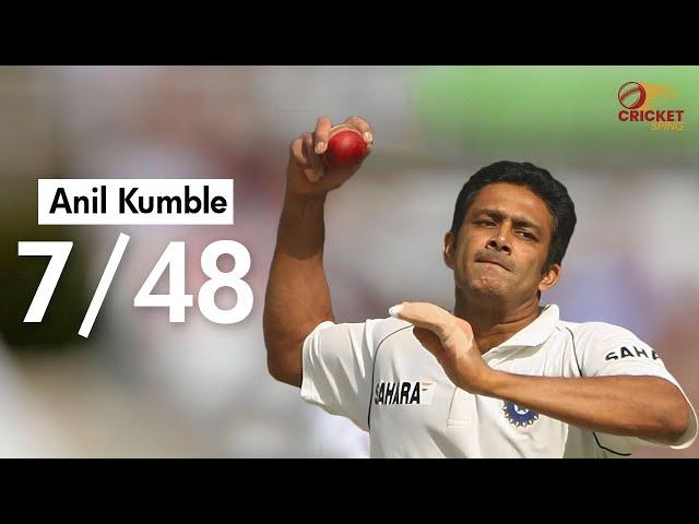 Kumble takes 7 Wickets in Chennai  | The King Of Leg Spin in Asia | Ind vs Aus 2nd test 2004