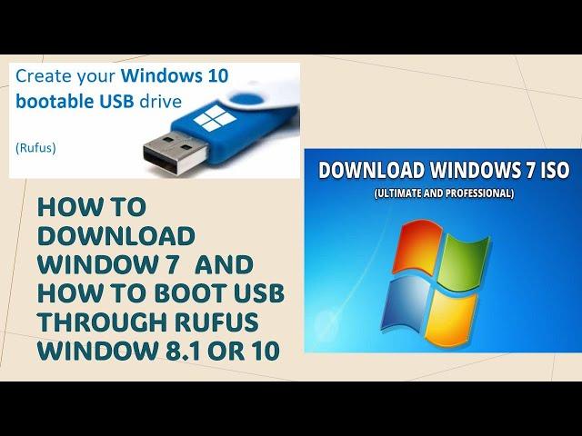 Download Window 7 and how to boot usb through RUfus. #windows7 #rufus #boot #troubleshooting