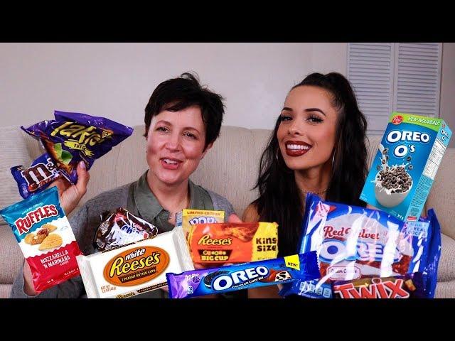 AMERICANS TASTE TESTING AMERICAN CANDY AND SNACKS