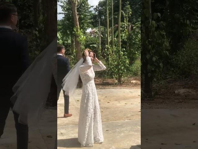 결혼식  베트남 집 앞에서 왕 과 나 #Shorts #국제커플