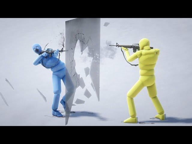 Realistic Simulations with Active Ragdoll Dudes (NPC Wars Compilation)