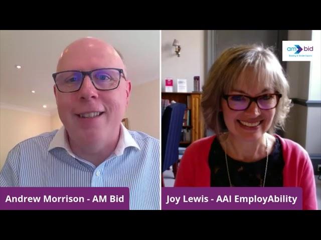 AAI EmployAbility CEO Joy Lewis speaks to AM Bid's Andrew Morrison on LinkedIn Live