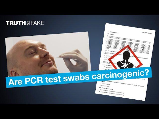 Truth or Fake: Are PCR test swabs carcinogenic?