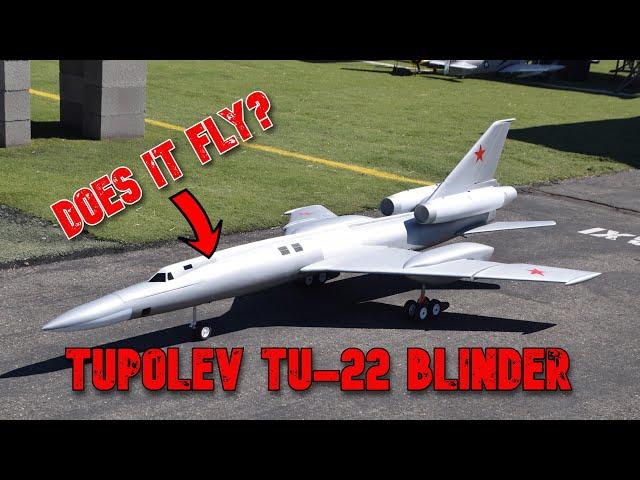 GIANT RC Tupolev Tu-22 Blinder Maiden Flight Attempt ENDS BADLY!