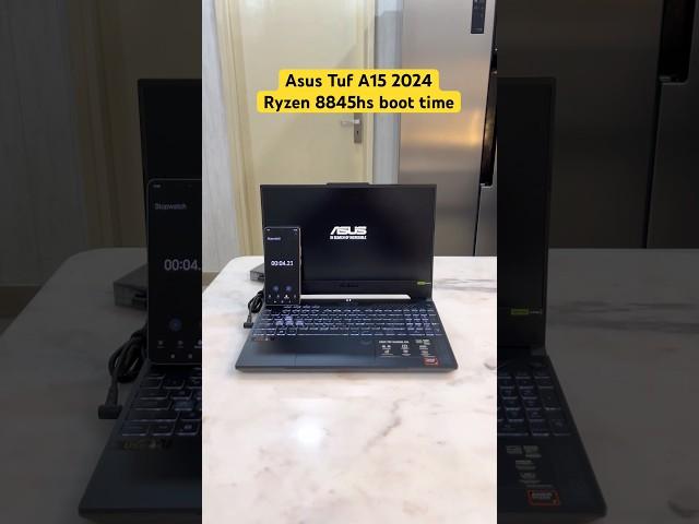 Asus TUF gaming A15 Ryzen 8845HS Boot time #laptop #asuslaptops #gaminglaptop #asus #gaming #asustuf