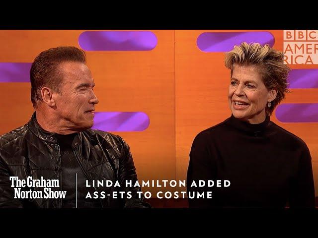 Linda Hamilton Adds Ass-ets To Costume | The Graham Norton Show | Friday at 11pm | BBC America