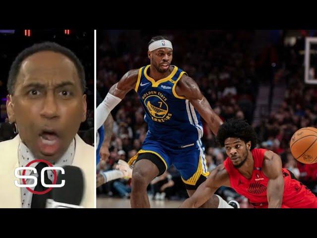 ESPN reacts to Buddy Hield drops 22 Pts (5/7 3-Pt) as Warriors DESTROY Blazers 139-104