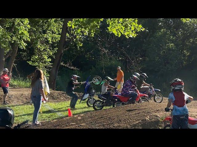 First race on the ttr110 and trail riding