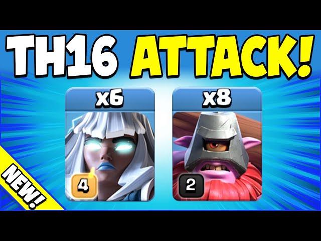 E-TITANS + THROWERS = SUPER STRONG!!! TH16 Attack Strategy (Clash of Clans)