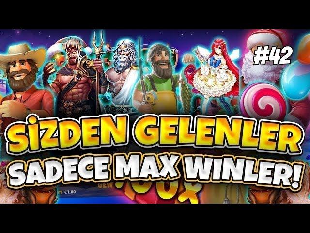 SLOT OYUNLARI  SİZDEN GELENLER SERİSİ REKOR KAZANÇLAR VE MAX WİNLER  SİZDEN GELEN MAX WİNLER 42