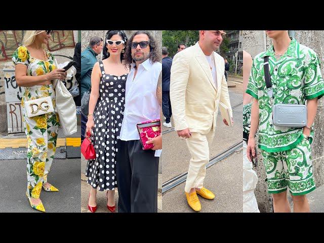 DOLCE & GABBANA MEANSWEAR SPRING SUMMER 2025 | ITALIAN STREET STYLE DURING MILAN FASHION WEEK