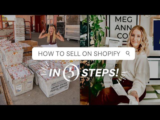 How to Start Selling on Shopify in 5 Steps | Starting a T-Shirt Business on Shopify | Shopify Store